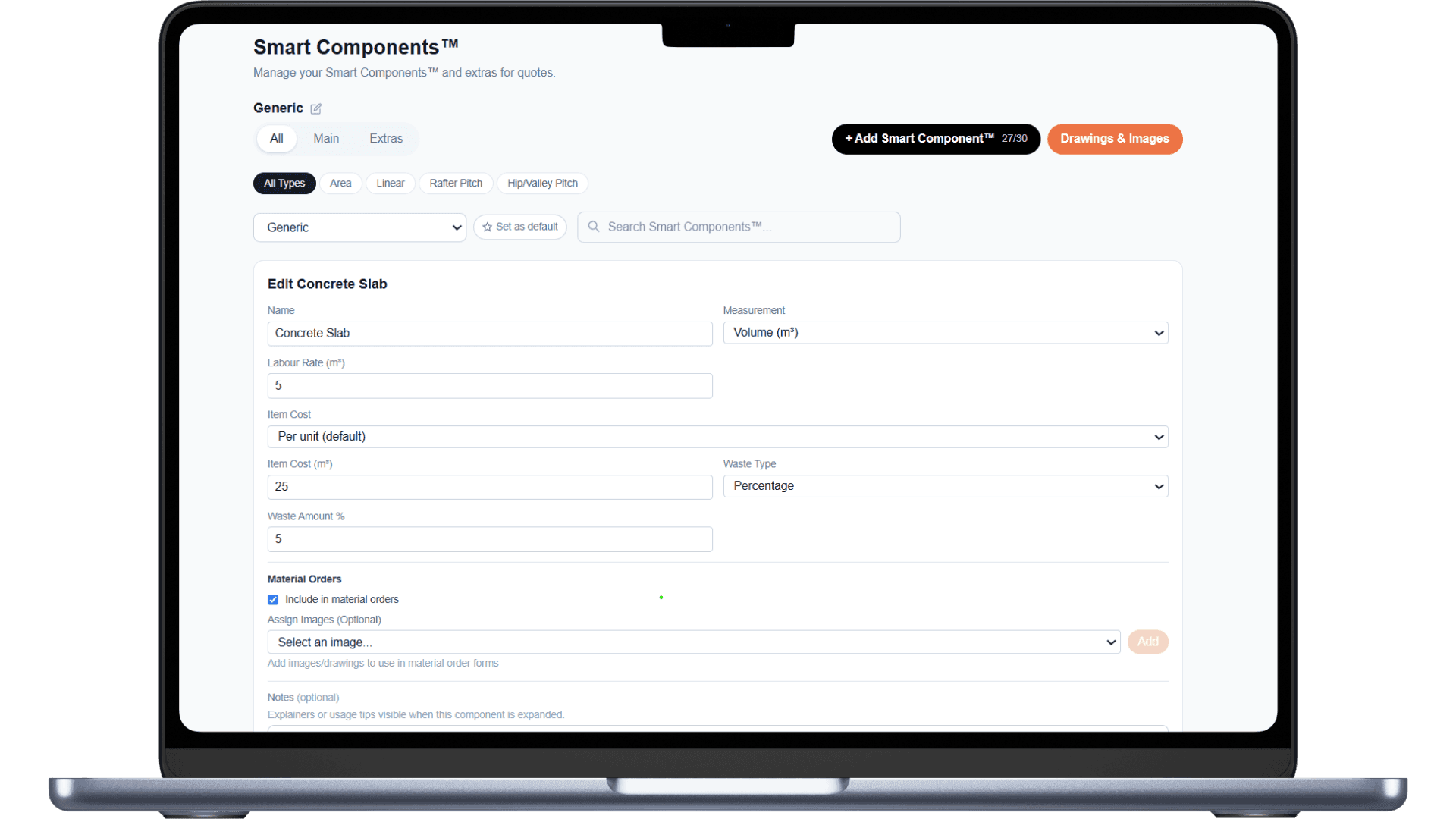 Smart Components - component editor