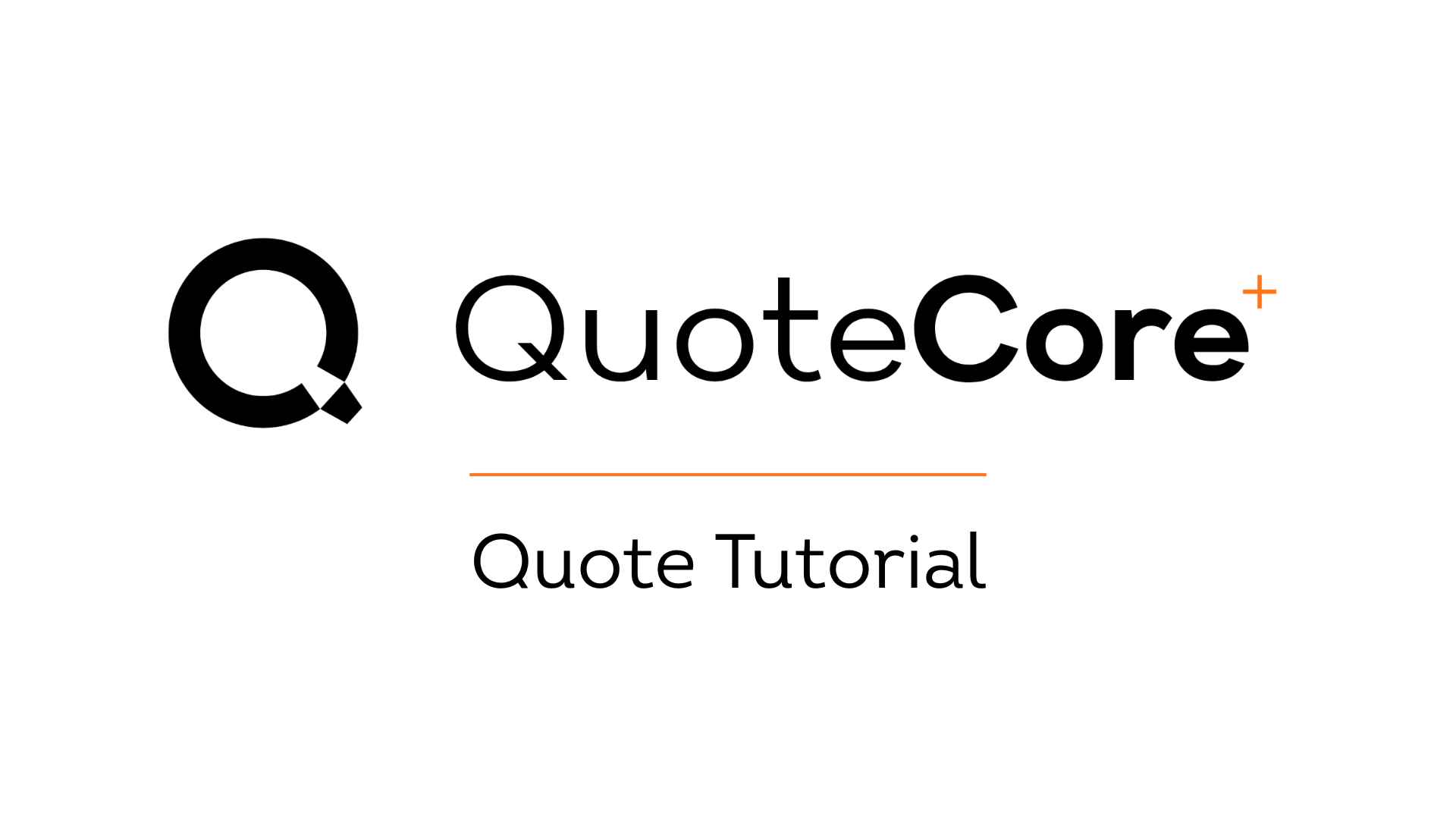 Quote Tutorial